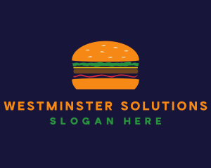 Bacon Hamburger Burger logo design