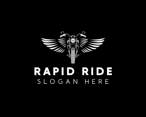 Vintage Motorcycle Wings logo design