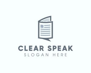 Speak - News Chat Messaging logo design