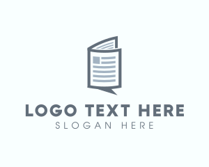 Speech - News Chat Messaging logo design