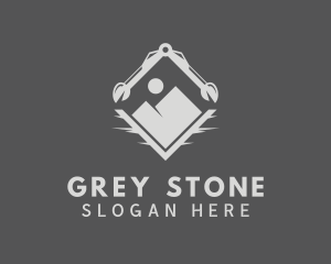 Grey - Grey Mountain Excavator logo design