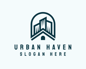 Urban House Building logo design