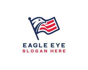 Eagle Flag America logo design