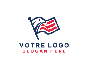 United States - Eagle Flag America logo design