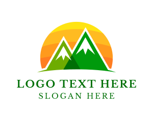 Outdoor - Sun Mountain Camping logo design