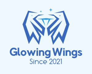 Blue Diamond Wings logo design