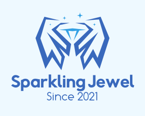 Blue Diamond Wings logo design