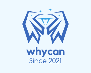 Flying - Blue Diamond Wings logo design