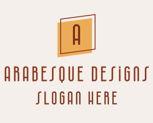 Square Frame Interior Design logo design