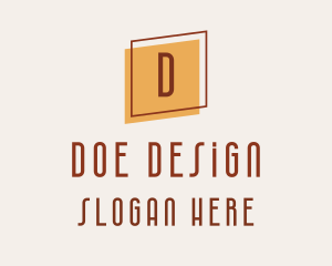 Square Frame Interior Design logo design