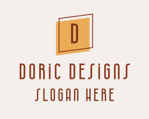 Square Frame Interior Design logo design