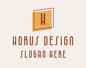 Square Frame Interior Design logo design