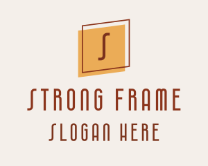 Square Frame Interior Design logo design