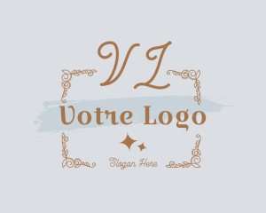 Watercolor Floral Perfume Boutique Logo