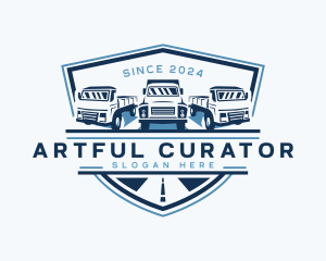 Truck Logistics Cargo logo design