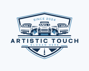 Truck Logistics Cargo logo design