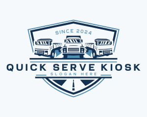 Truck Logistics Cargo logo design