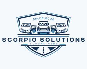 Truck Logistics Cargo logo design