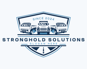 Truck Logistics Cargo logo design