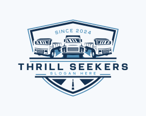 Truck Logistics Cargo logo design