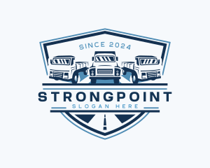 Truck Logistics Cargo logo design