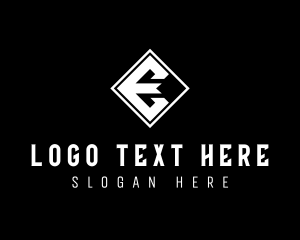 Letter E - Modern Business Geometric Letter E logo design