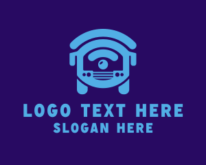 Wireless - Blue Online Transport logo design