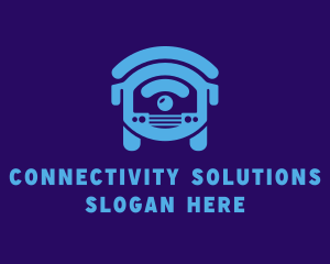 Wireless - Blue Online Transport logo design