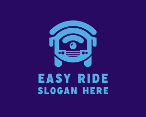 Commute - Blue Online Transport logo design