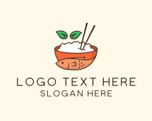 Restaurant - Fish Rice Bowl logo design