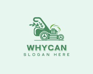 Lawn Mower Gardening Logo