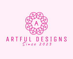 Dainty Floral Mandala logo design