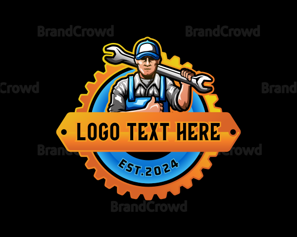 Handyman Mechanic Wrench Logo