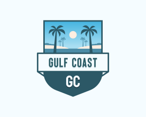 Tropical Resort Getaway logo design