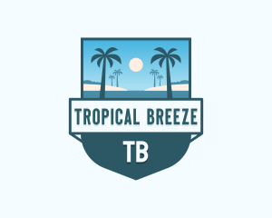 Tropical Resort Getaway logo design