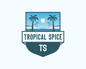 Tropical Resort Getaway logo design