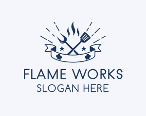 Flame - Flame Barbecue BBQ logo design