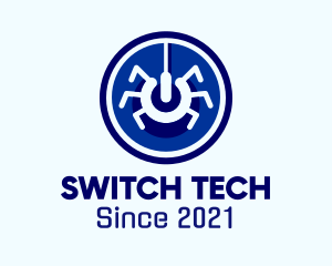 Switch - Digital Blue Spider logo design