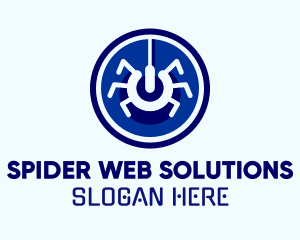 Digital Blue Spider logo design