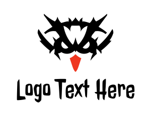 Creepy - Evil Owl Tattoo logo design