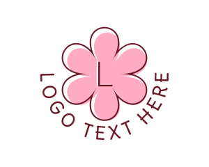 Fashion Store - Feminine Flower Letter logo design