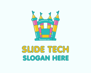 Slide - Inflatable Toy Castle logo design