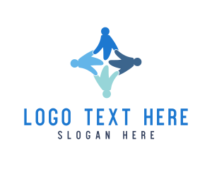 Human - Colorful Human Community logo design