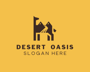 Camel Desert Sand logo design