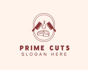 Butcher - Meat Butcher Chopping Board logo design