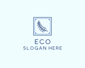 Greek Leaf Restaurant Food logo design