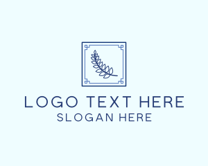 Healthy - Greek Leaf Restaurant Food logo design