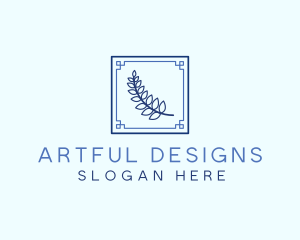 Greek Leaf Restaurant Food logo design