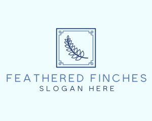 Greek Leaf Restaurant Food logo design