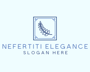 Greek Leaf Restaurant Food logo design